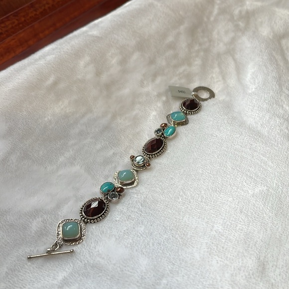 The Dreamer Sterling and Multi gemstone Bracelet - Picture 6 of 9